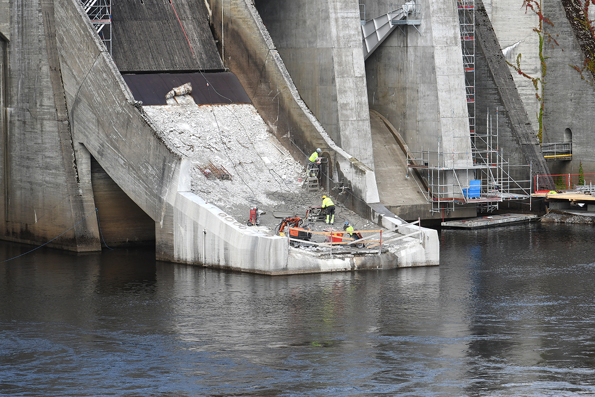 arbete med dammlunckor